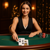 Gamdom - Blackjack en Direct - Croupier Evolution Gaming