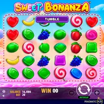 Gamdom - Sweet Bonanza Machine à Sous - Cascades et Multiplicateurs